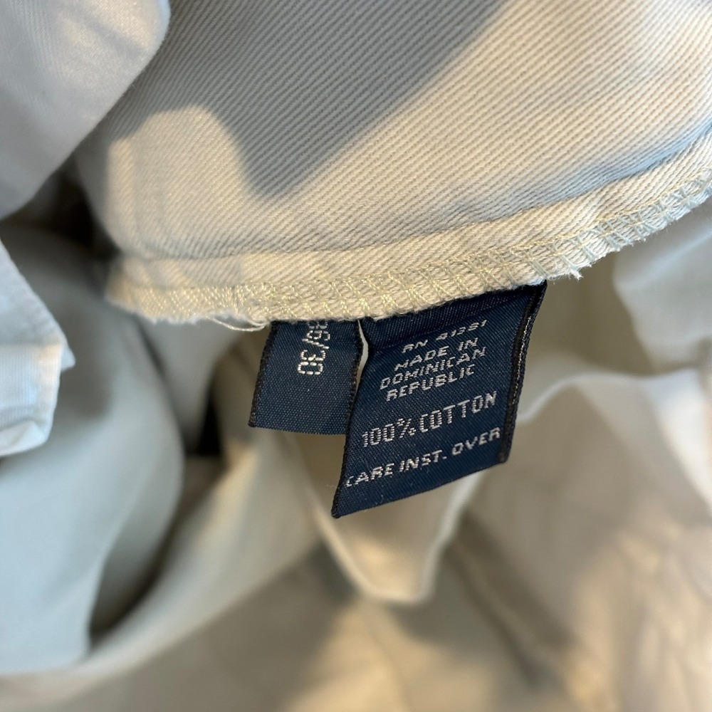 Vintage Polo Ralph Lauren Andrew Pant 36px30 Double Pleated Chino Pants Cream - Picture 7 of 15